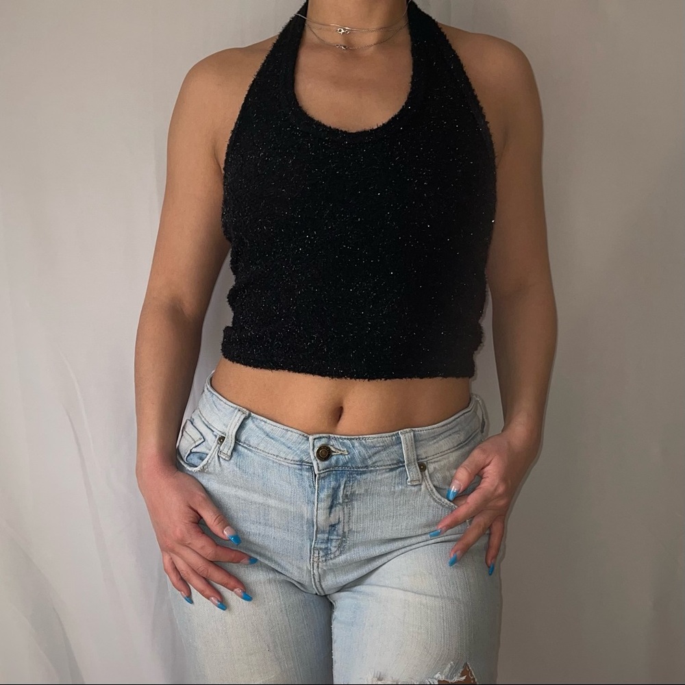 Vintage Sparkly Halter Top